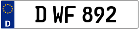 Trailer License Plate